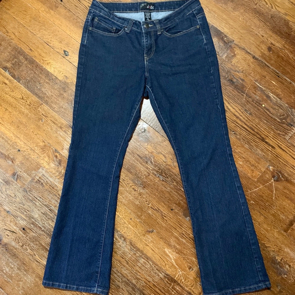 Dots Bootcut Curvy Denim Jeans